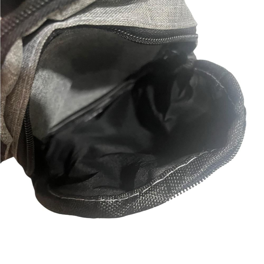 New without tags Crossbody Gray and Black Sling Backpack - Picture 8 of 9